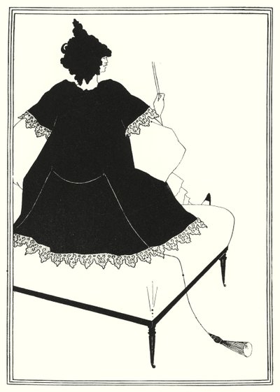 Salome on Settle by Aubrey Beardsley